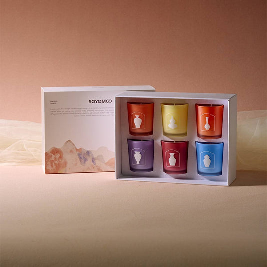 SOYAMOO Color Collection Scented Wax Cup Gift Set (6 Packs)