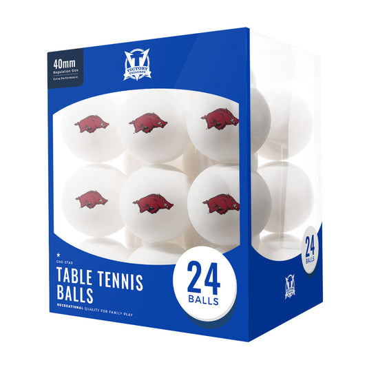 Arkansas Razorbacks Ping Pong Balls (24-Pack)