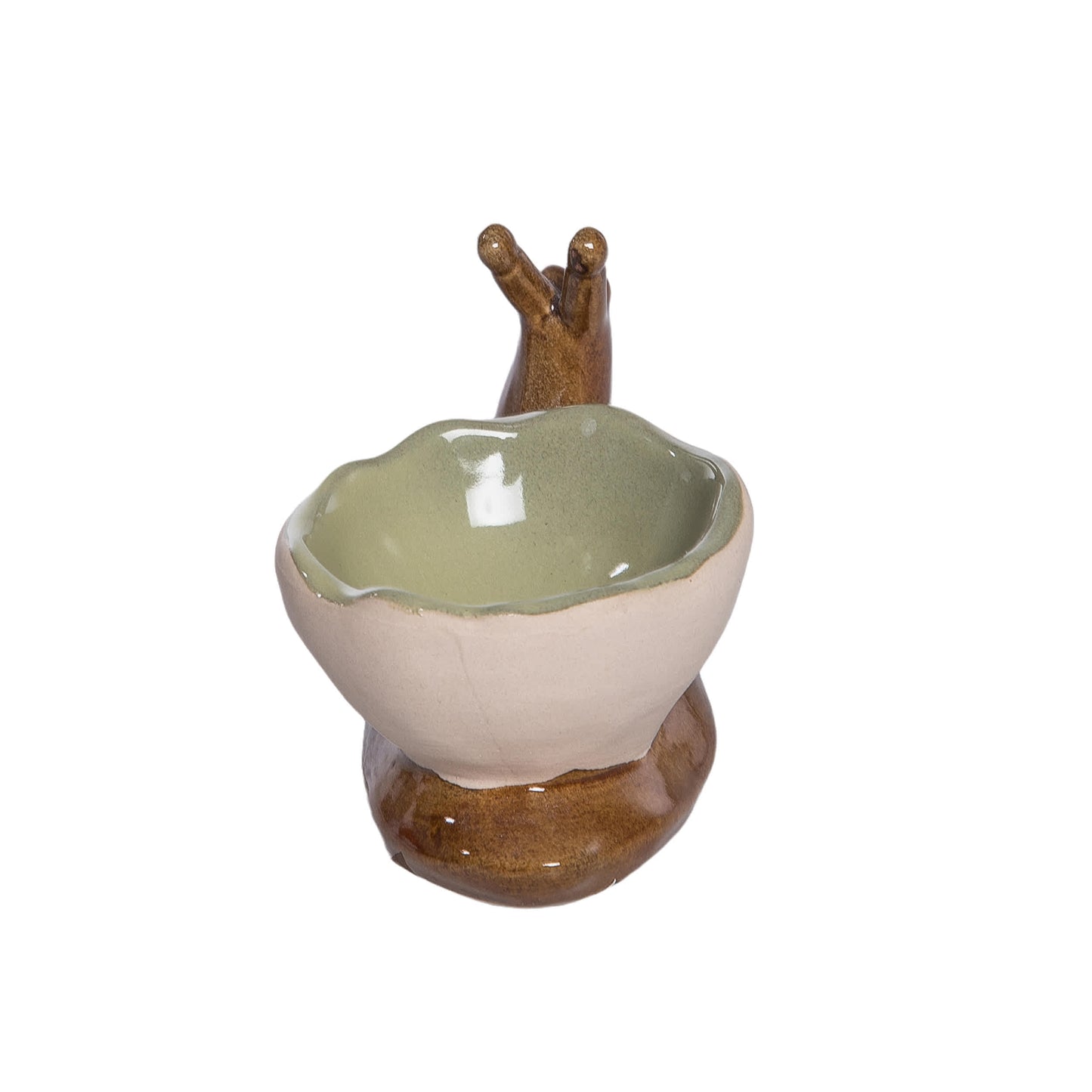 Ceramic Snail Shape Bowl Multicolored for Spring Serving and Entertaining