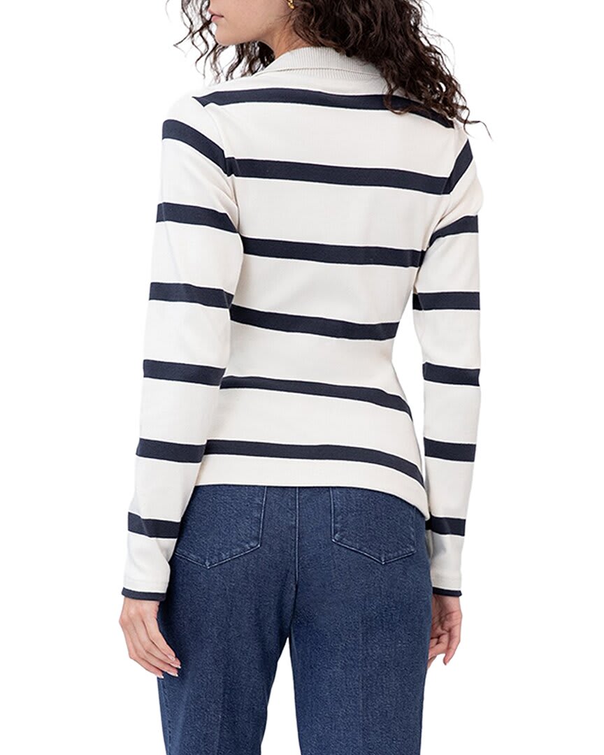 CRMBW-CREAM/MARITIME BLUE WIDE-