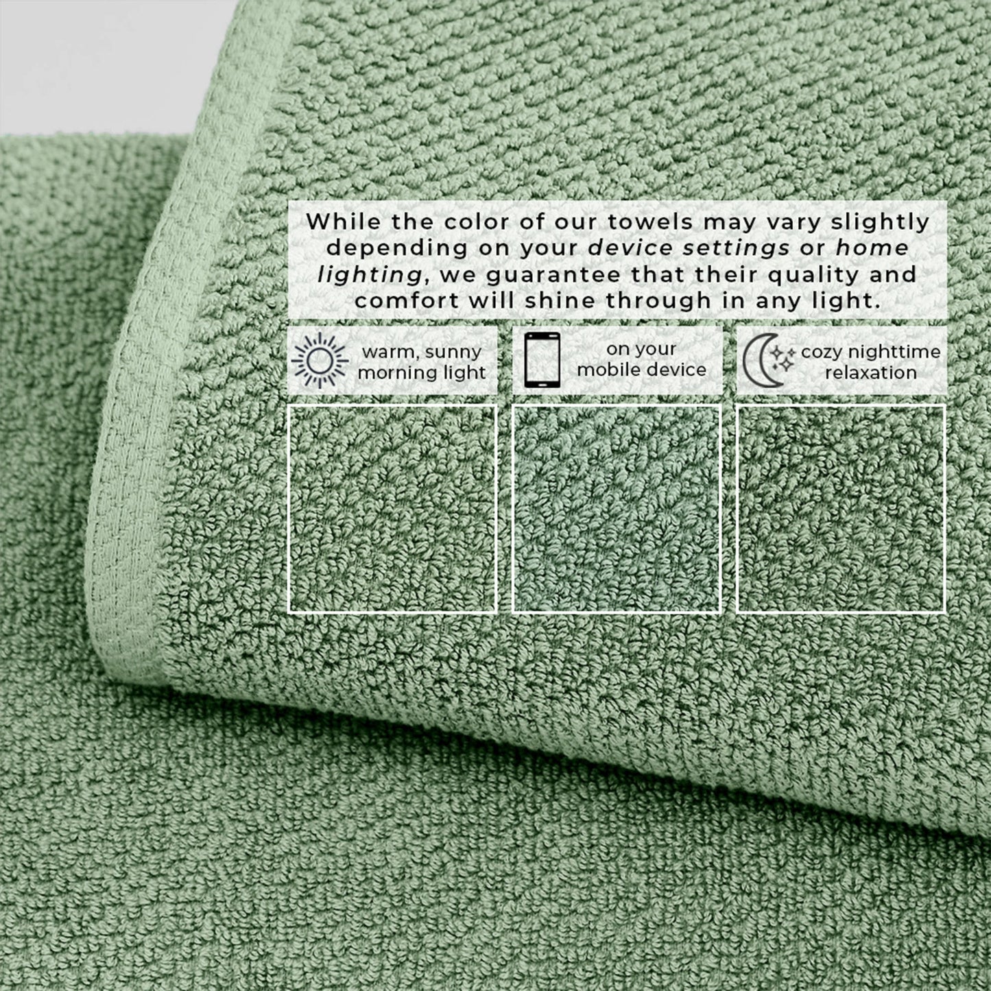 Cotton Textured Bath Towel Set - Acacia Collection
