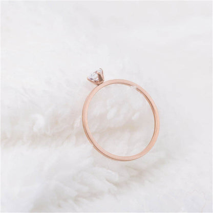 Cubic Zirconia & Rose Goldtone Cocktail Ring-9