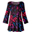 Fuchsia and Black Multicolor Leaf