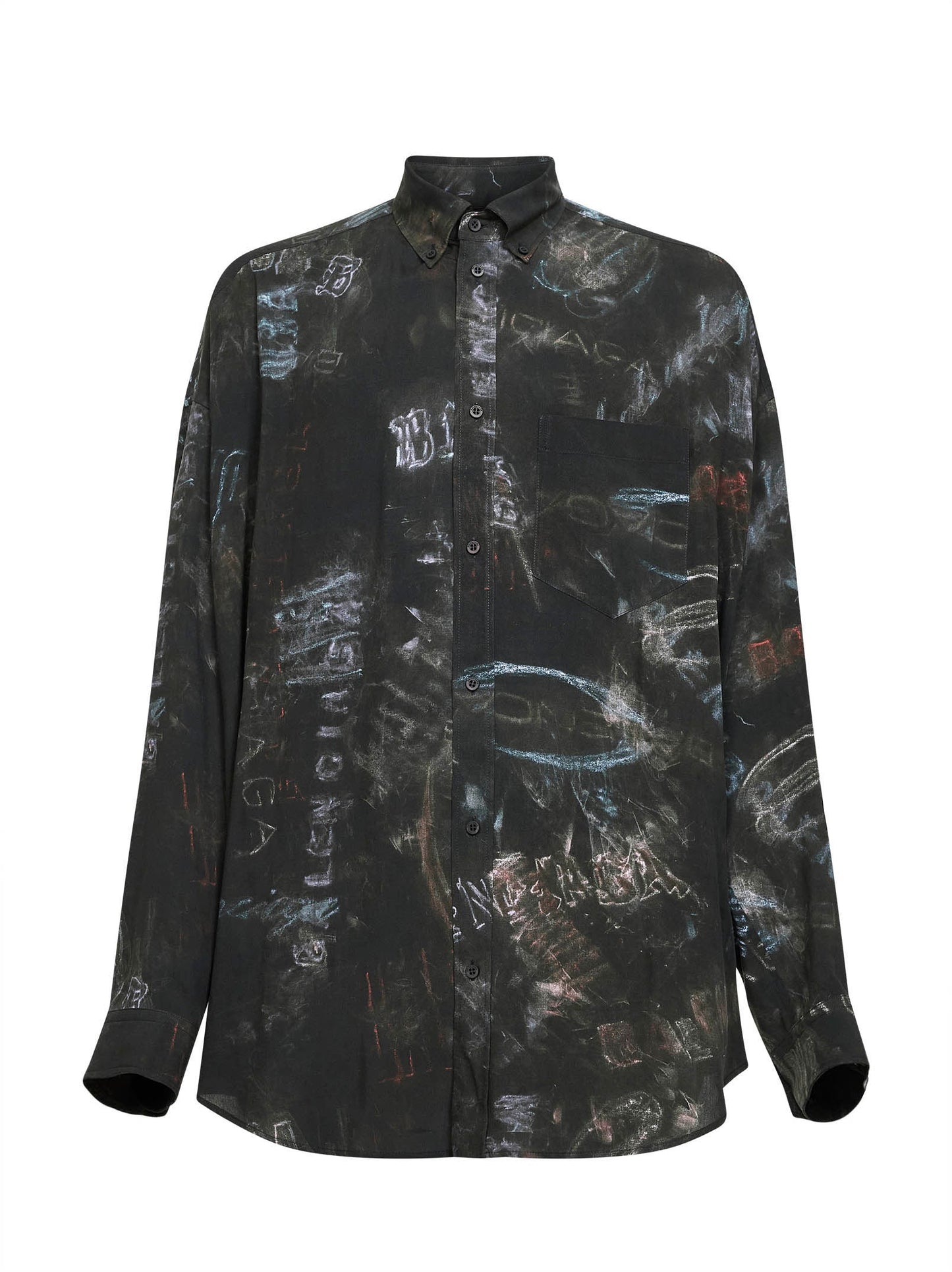 Shirt Cocoon Washed Crayon Black