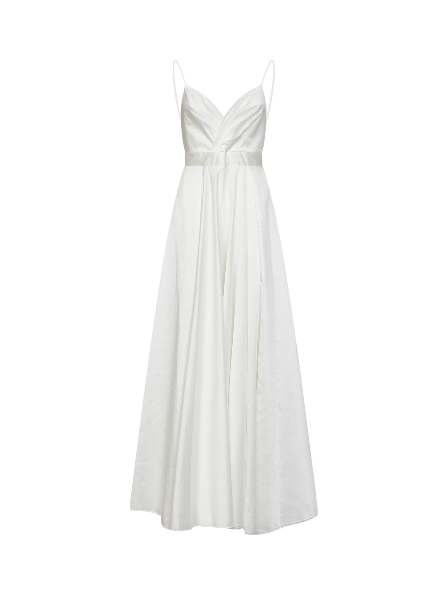Long Dress Lyocell Blend White