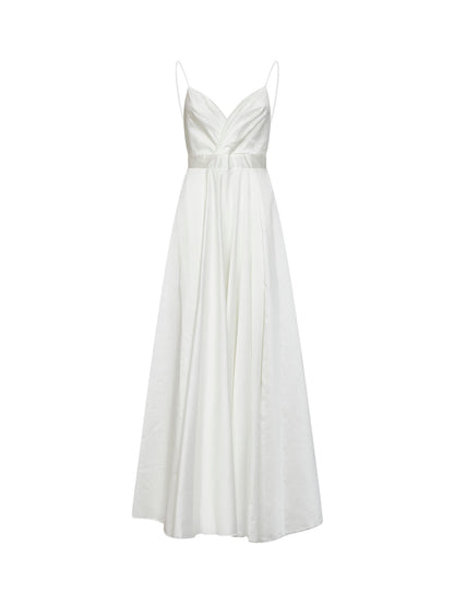 Long Dress Lyocell Blend White