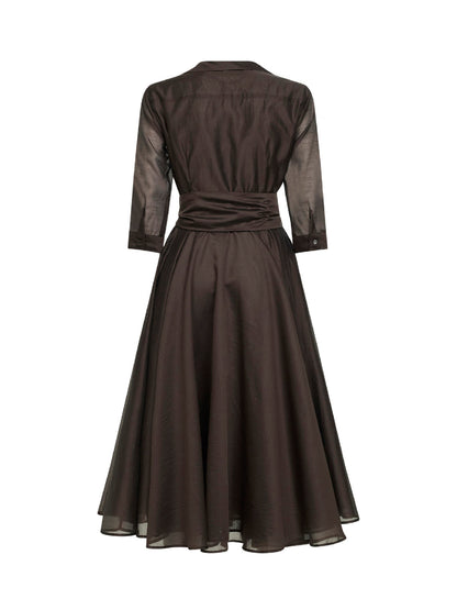Midi Dress Alaky Brown