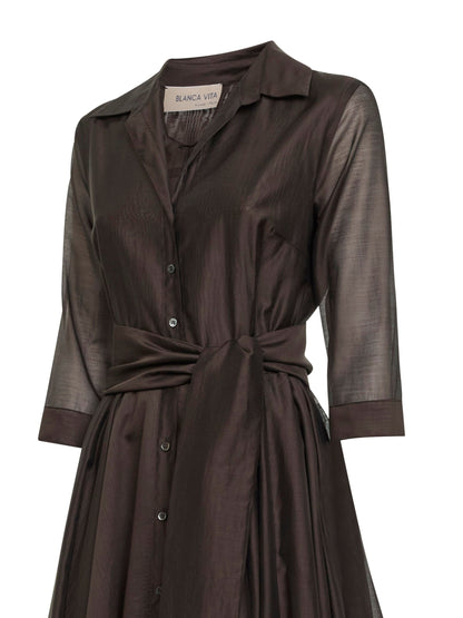 Midi Dress Alaky Brown