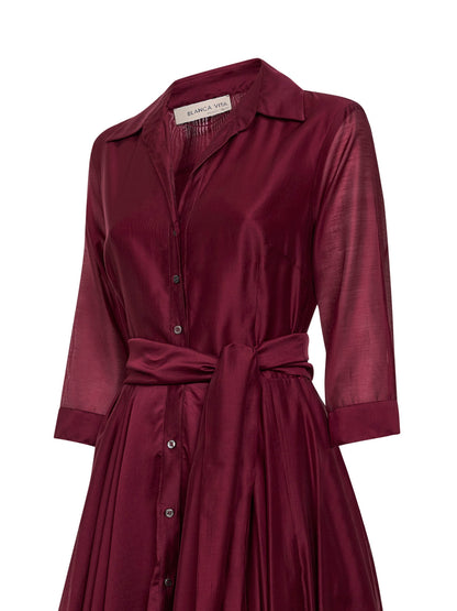 Shirtdress Allia Burgundy