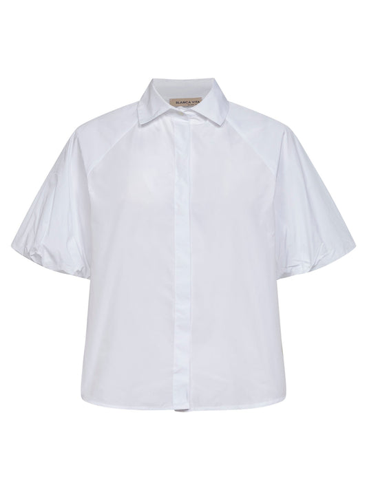 White Poplin Camiva Shirt