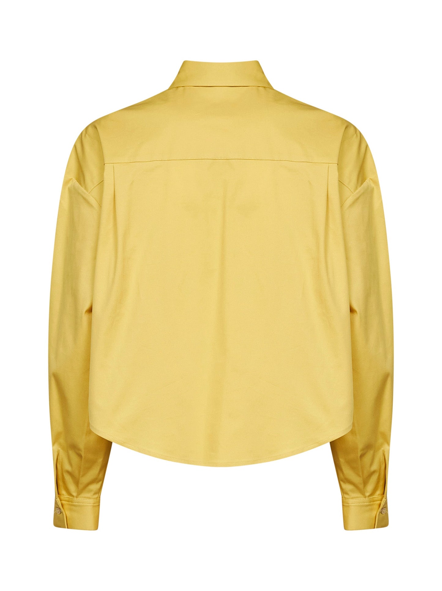 Cropped Shirt Celta Oil Yellow Poplin