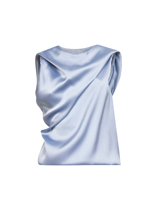 Draped Top Powder Blue