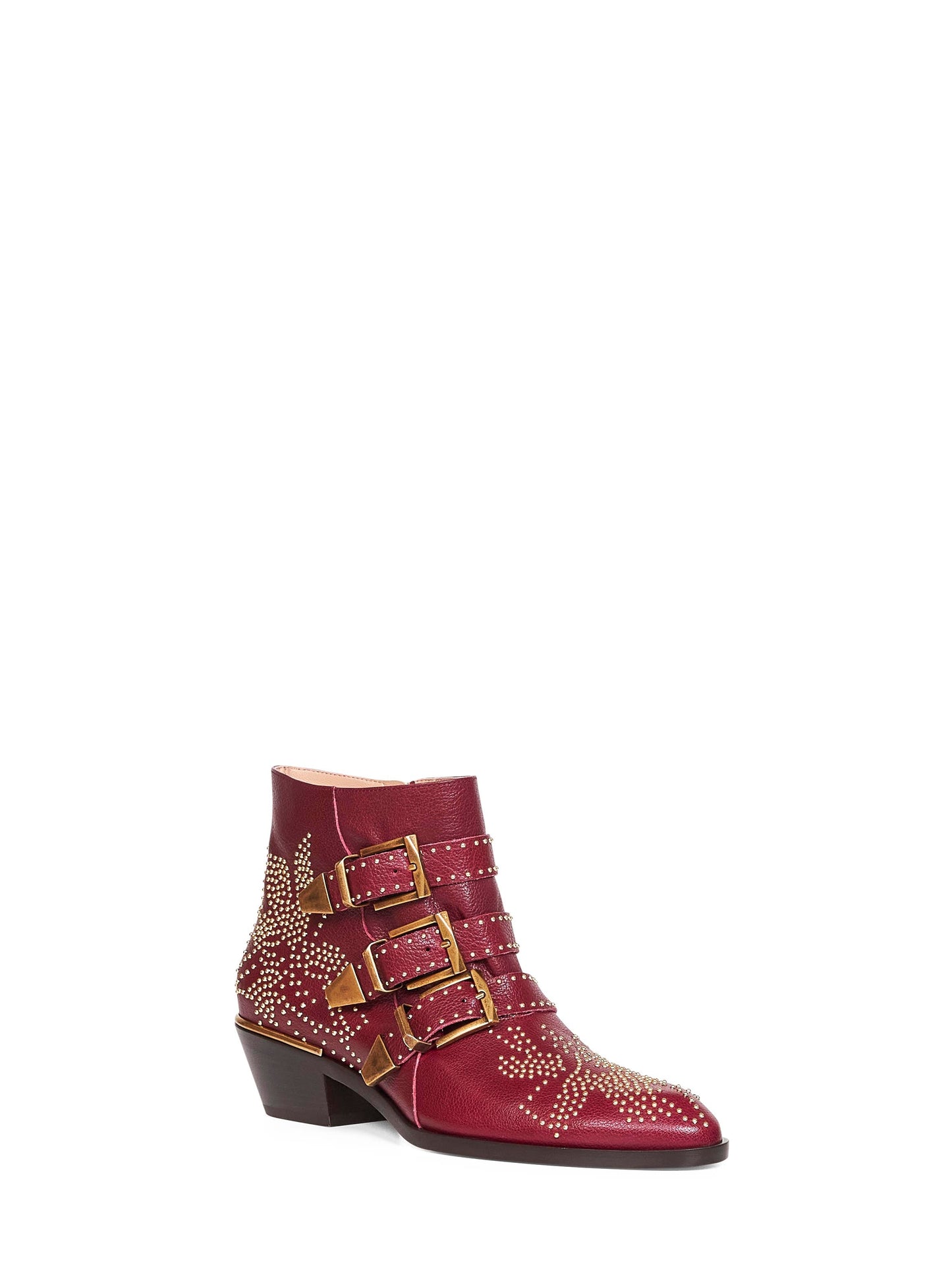 Grenat Leather Susanna Ankle Boots