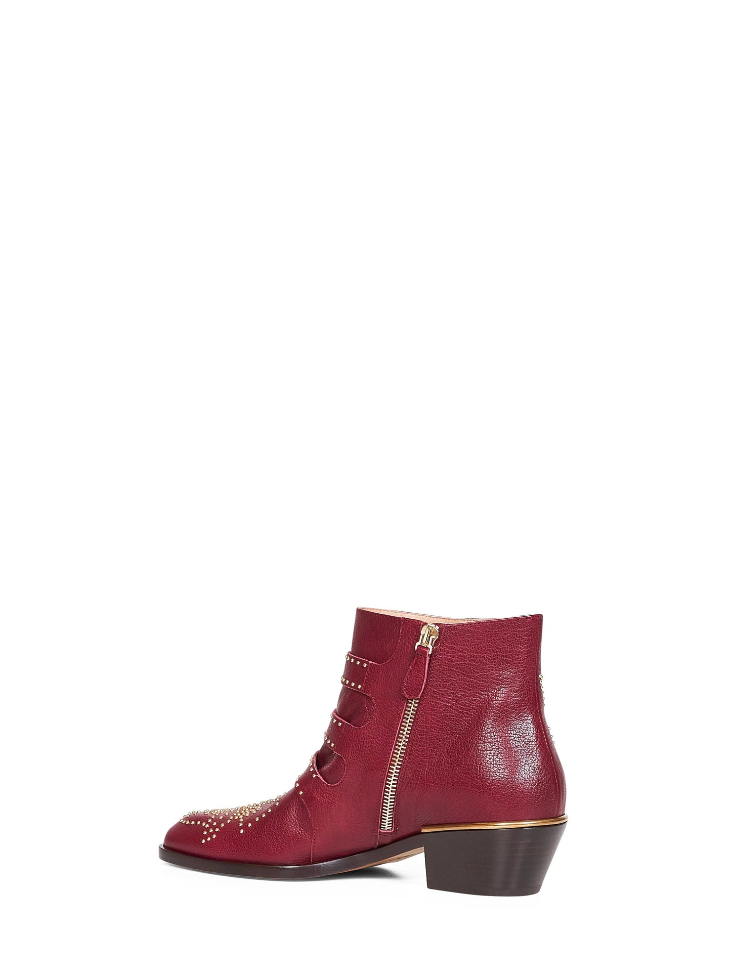Grenat Leather Susanna Ankle Boots