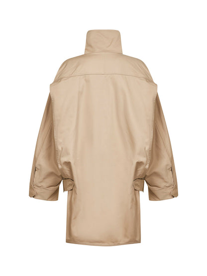 Bomber Jacket Beige Cotton
