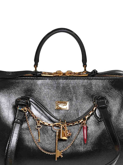 Black Vittoria Handbag