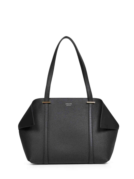 Black Scarf Folded Tote Bag