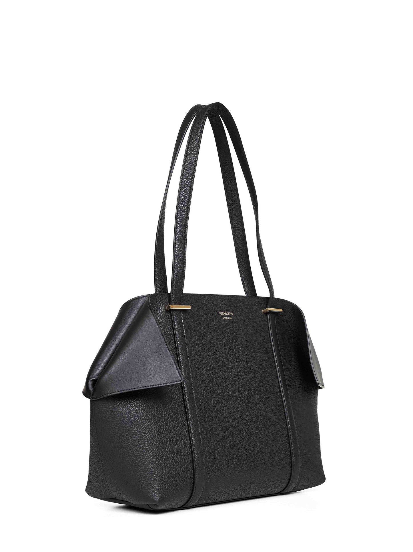 Black Scarf Folded Tote Bag