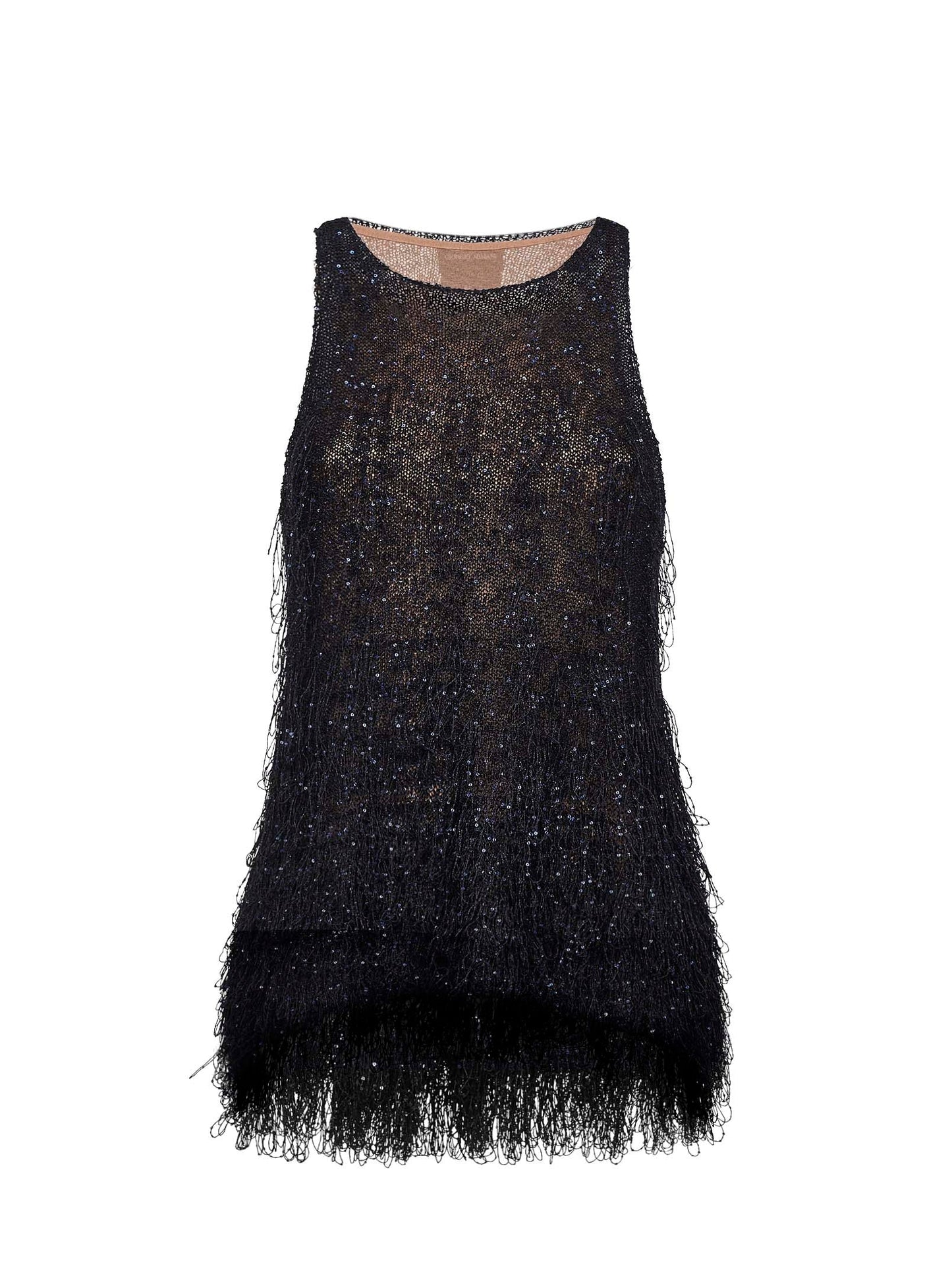 Top Lurex Multicolour With Fringes