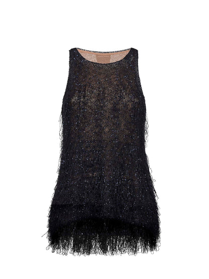 Top Lurex Multicolour With Fringes