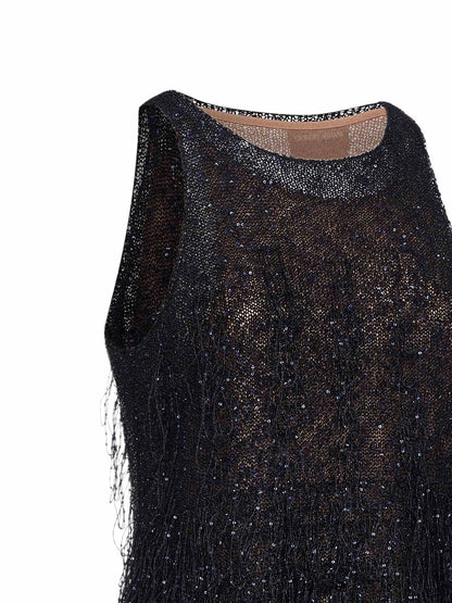Top Lurex Multicolour With Fringes