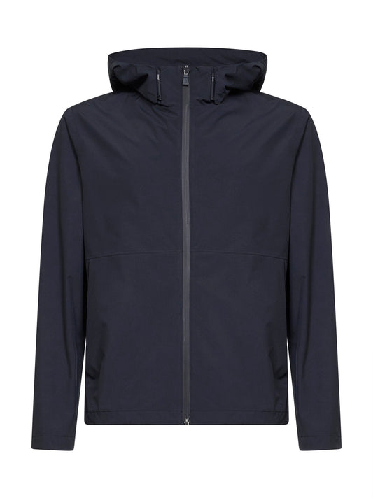Hooded Windstopper Jacket Blue