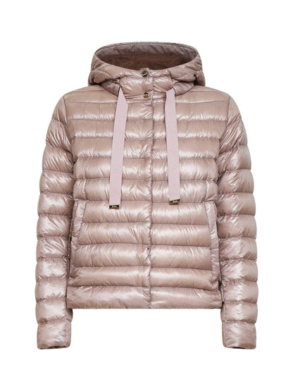 Hooded Jacket Ultralight Nylon Powder Pink
