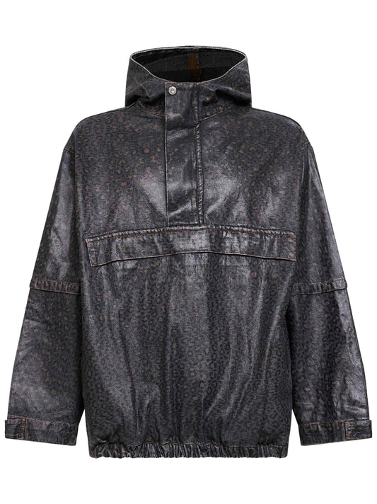 Anorak Jacket Sacco Spotted Denim