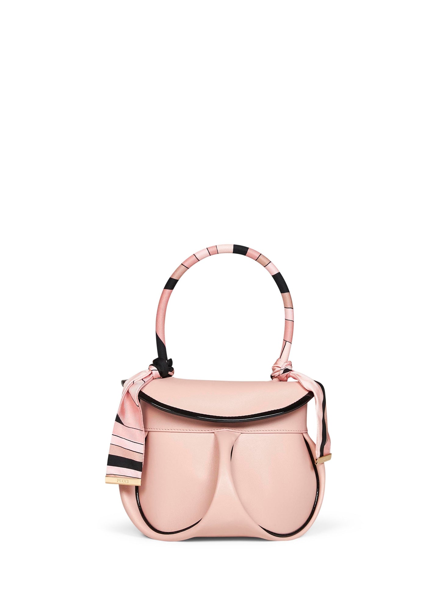 Handbag La Pupa Blush Pink Leather
