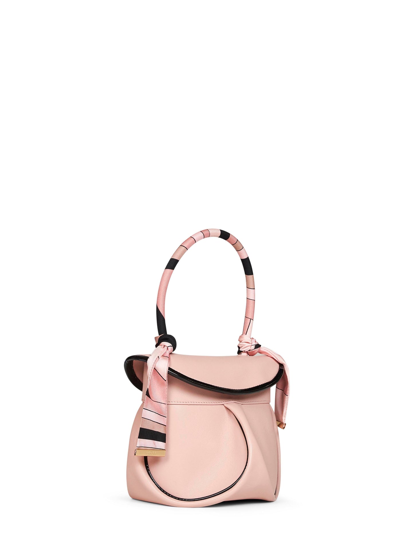Handbag La Pupa Blush Pink Leather