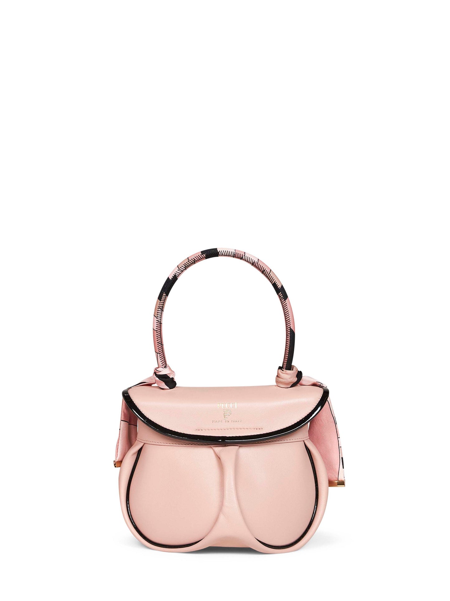 Handbag La Pupa Blush Pink Leather
