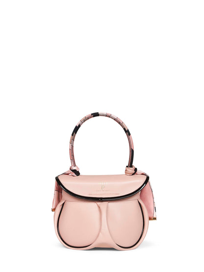 Handbag La Pupa Blush Pink Leather