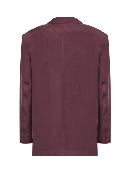 Blazer in Bordeaux Silk