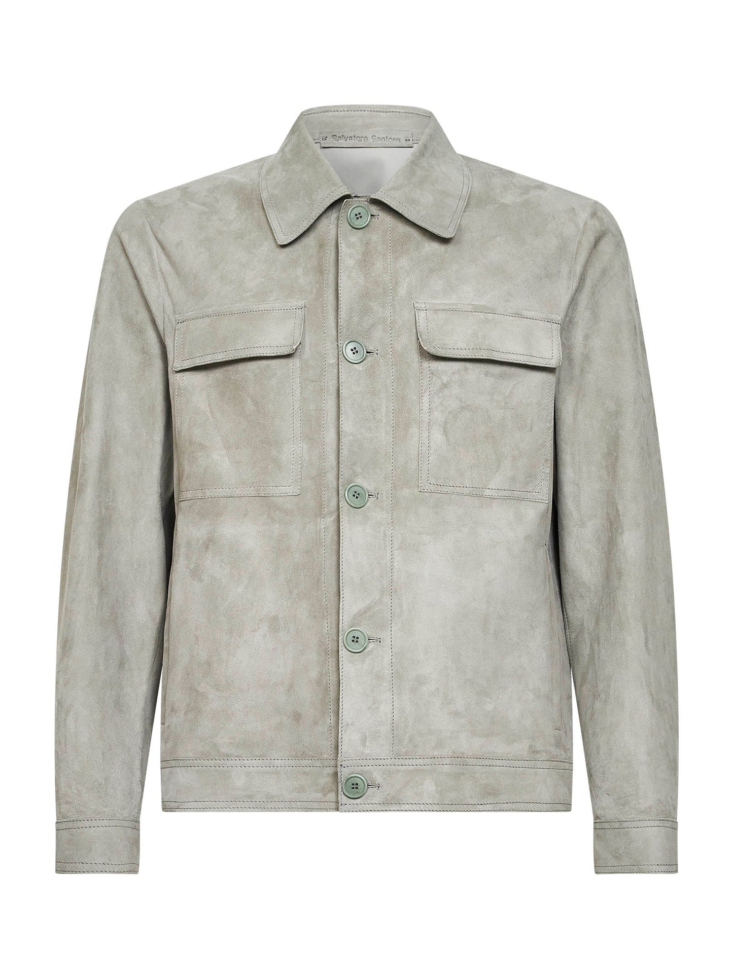 Suede Jacket Smoke Grey