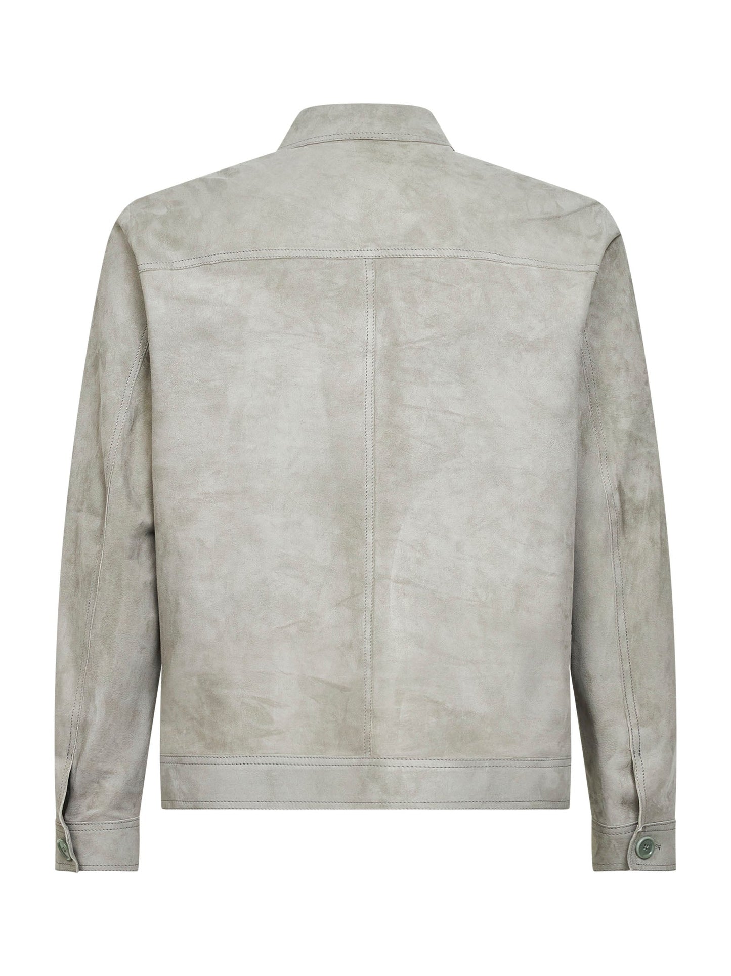 Suede Jacket Smoke Grey