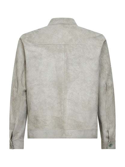 Suede Jacket Smoke Grey