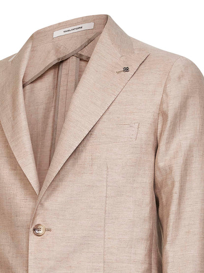 Blazer Montecarlo Beige Linen Blend