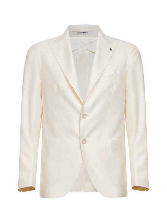Blazer Montecarlo Ivory Silk Blend
