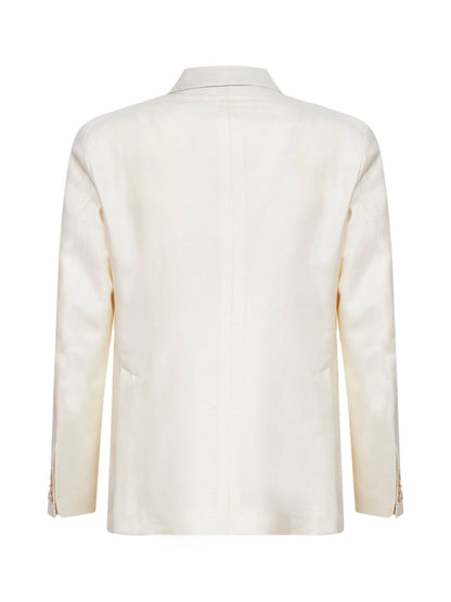 Blazer Montecarlo Ivory Silk Blend