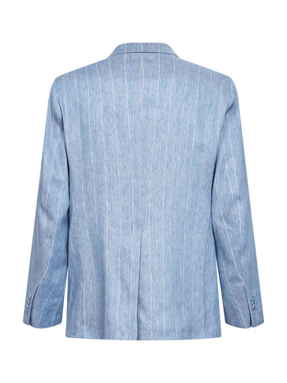 Blazer New York Light Blue Linen Blend