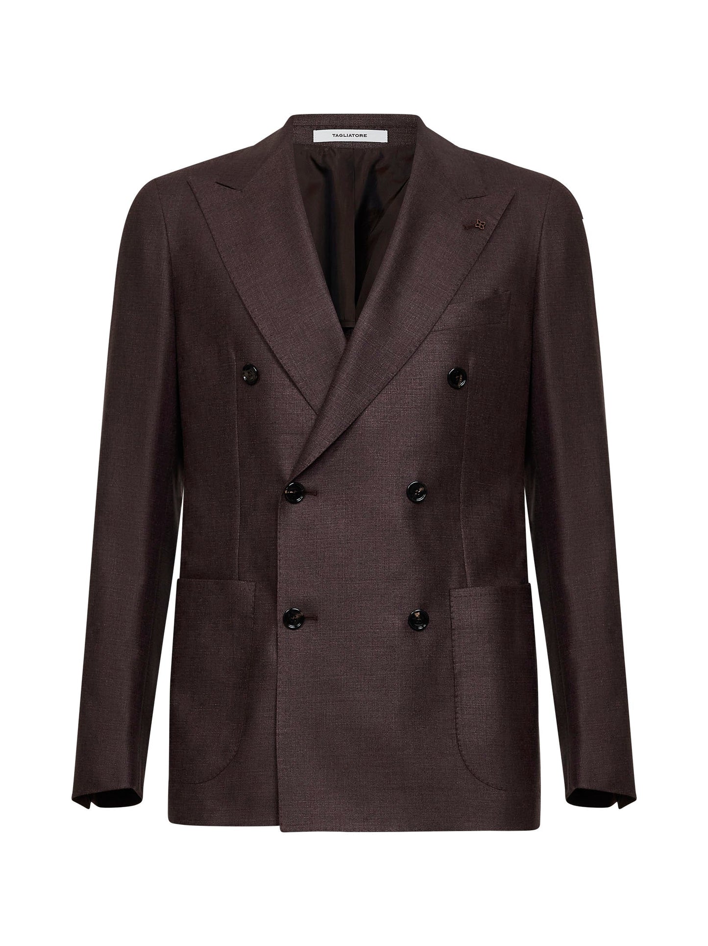 Blazer Vesuvio Dark Brown Silk-Wool