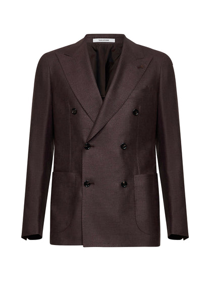 Blazer Vesuvio Dark Brown Silk-Wool