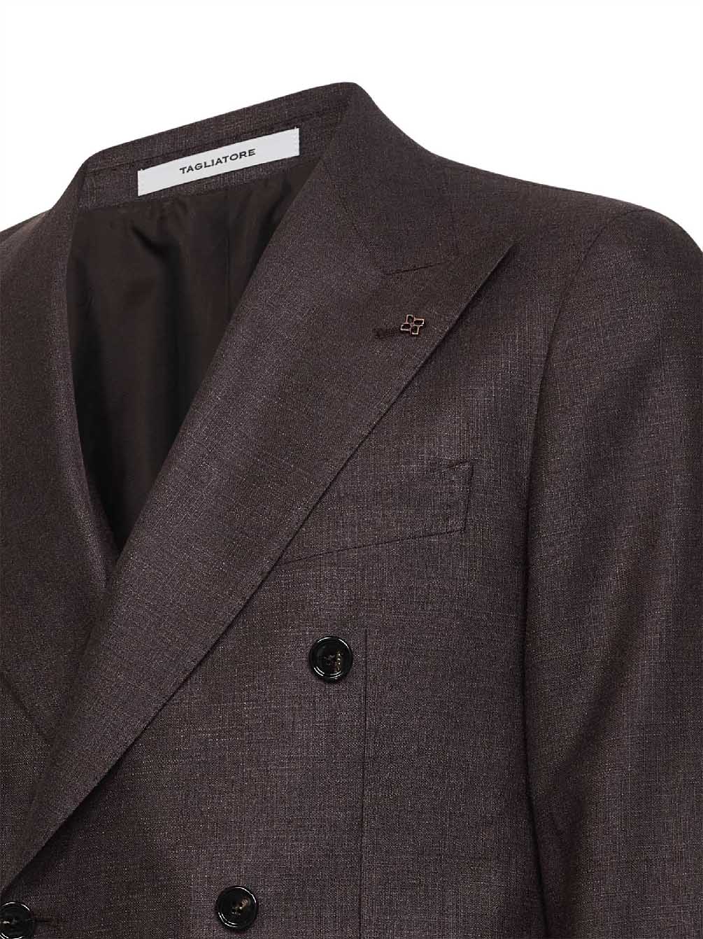 Blazer Vesuvio Dark Brown Silk-Wool