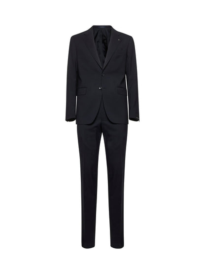 Blue Stretch Virgin Wool Suit