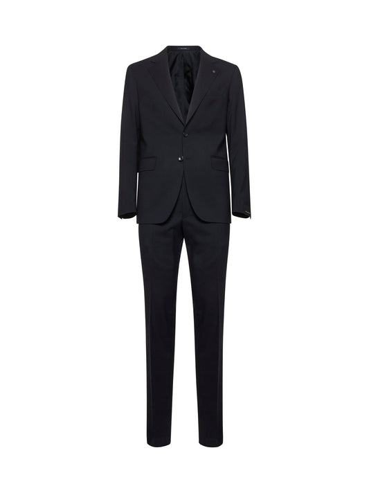 Blue Stretch Virgin Wool Suit