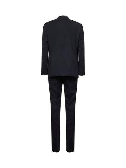Blue Stretch Virgin Wool Suit