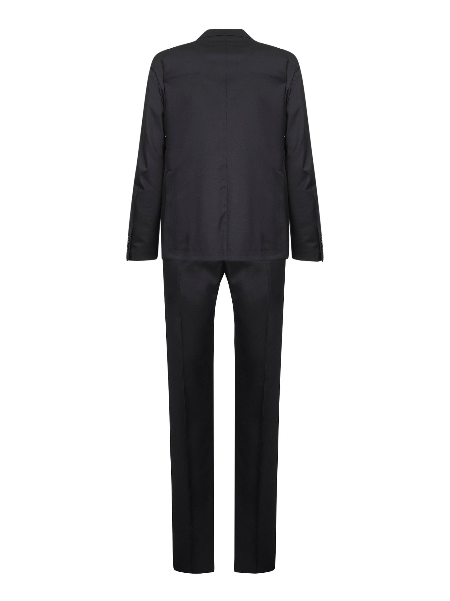 Black Virgin Wool Vesuvio Suit