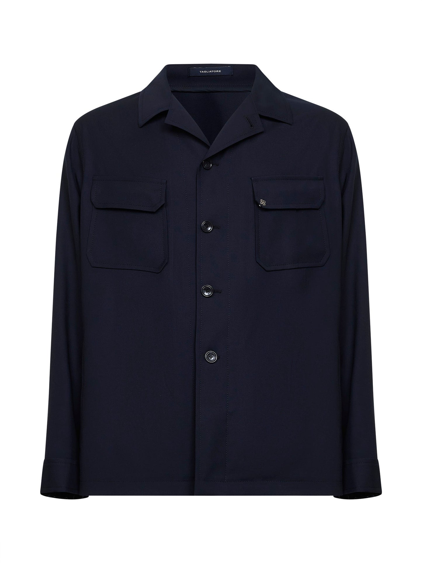 Shirt Jacket Virgin Wool Blue