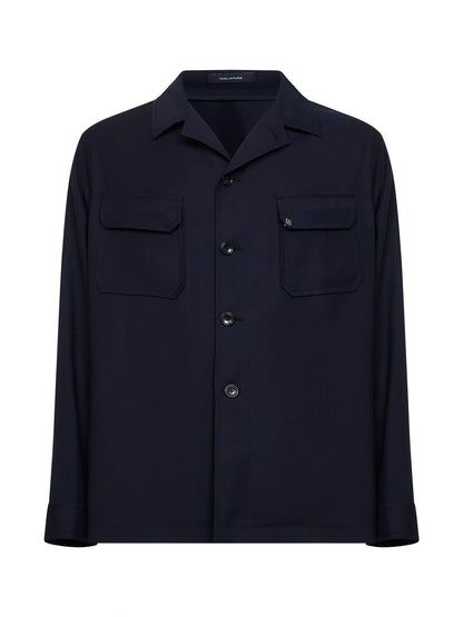 Shirt Jacket Virgin Wool Blue