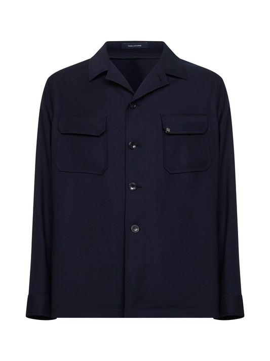 Shirt Jacket Virgin Wool Blue